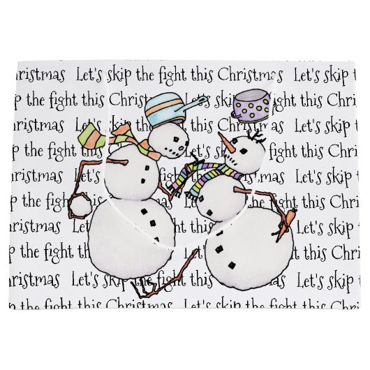 Snowman gevecht groot cadeauzakje (Voorkant)
