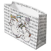 Snowman gevecht groot cadeauzakje (Achterkant Gekanteld)