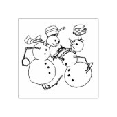 Snowman gevecht rubberstempel (Afrduk)