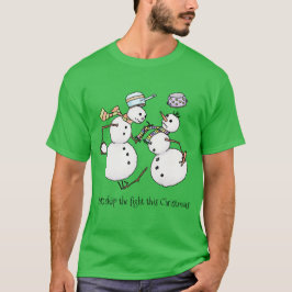 Snowman gevecht t-shirt