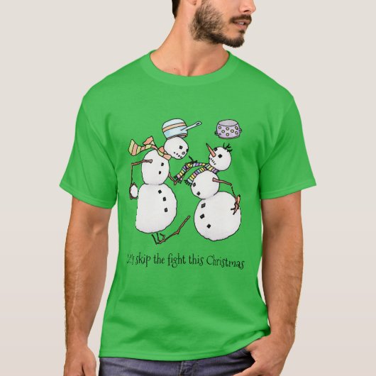 Snowman gevecht t-shirt (Voorkant)
