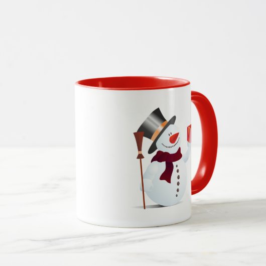 Snowman geven voor Kerstmis / X-mas Mok (Voorkant rechts)