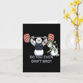 Snowman Gewichtheffen Bodybuilding Grappige Workou Kaart (Gele Bloem)