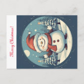 Snowman gezegde trouwt met kerst briefkaart (Voorkant)