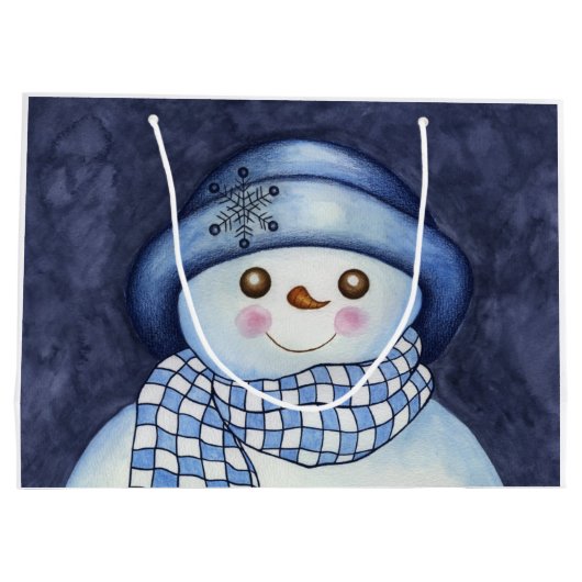 Snowman Gift Bag Groot Cadeauzakje (Achterkant)
