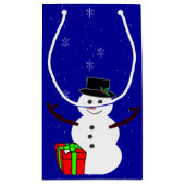 Snowman Gift Bag Klein Cadeauzakje (Achterkant)