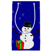 Snowman Gift Bag Klein Cadeauzakje (Voorkant)