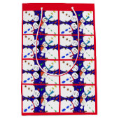 Snowman Gift Bag Medium Cadeauzakje (Voorkant)