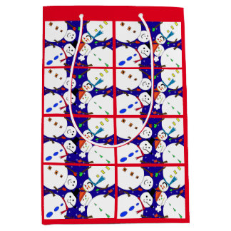 Snowman Gift Bag Medium Cadeauzakje