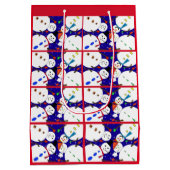 Snowman Gift Bag Medium Cadeauzakje (Achterkant)
