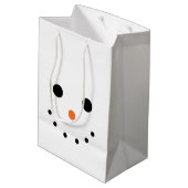 Snowman Gift Bag Medium Cadeauzakje (Achterkant Gekanteld)