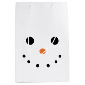 Snowman Gift Bag Medium Cadeauzakje (Voorkant)