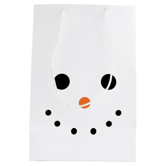 Snowman Gift Bag Medium Cadeauzakje (Achterkant)