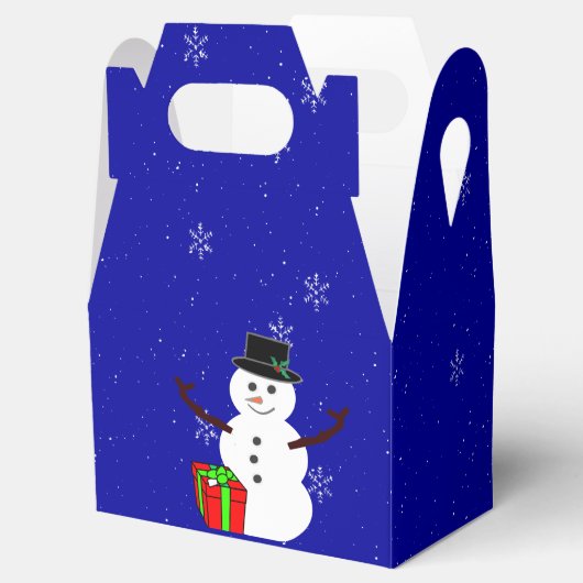 Snowman Gift Box Bedankdoosjes (Geopend)