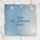 Snowman Gift Label (Achterkant)