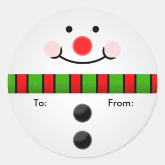 Snowman Gift Label