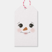Snowman Gift Label dubbelzijdig Cadeaulabel (Voorkant)