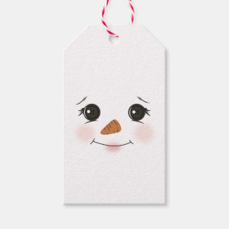 Snowman Gift Label dubbelzijdig Cadeaulabel
