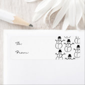 Snowman Gift Label Label (Insitu)