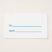 Snowman Gift Label Visitekaartjes (Achterkant)