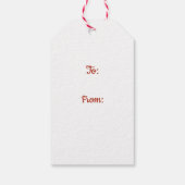 Snowman Gift-Label voor kerstcadeautjes Cadeaulabel (Achterkant)