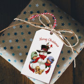 Snowman Gift-Label voor kerstcadeautjes Cadeaulabel