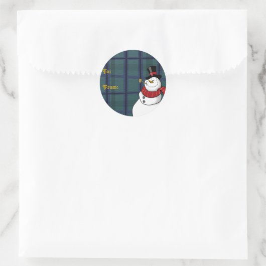 Snowman Gift Labels (Tas)
