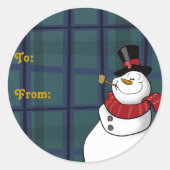 Snowman Gift Labels (Voorkant)