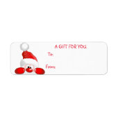Snowman Gift Labels (Voorkant)