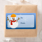 Snowman Gift Labels (Insitu)