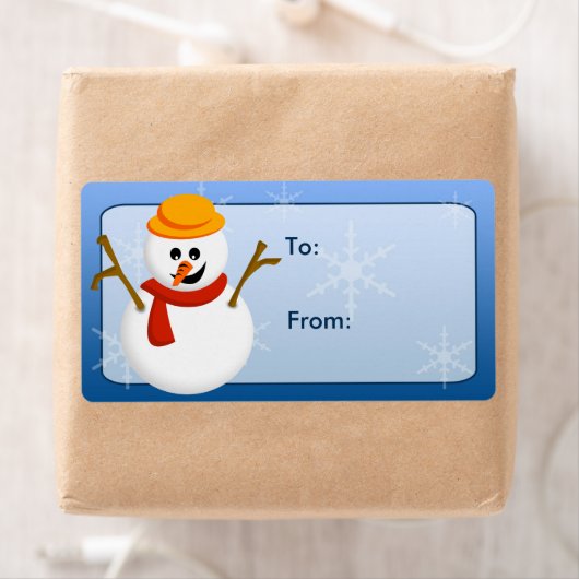 Snowman Gift Labels (Insitu)