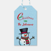 Snowman Gift Labels Cadeaulabel (Voorkant)