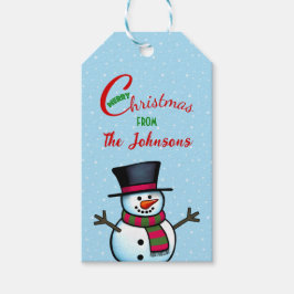 Snowman Gift Labels Cadeaulabel