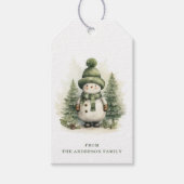 Snowman Gift Labels Cadeaulabel (Voorkant)