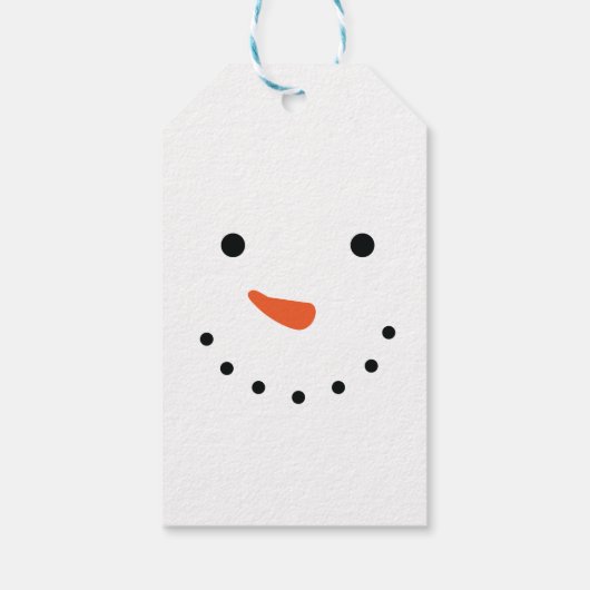 Snowman Gift Labels Kerstmis Presentatielabels Cadeaulabel (Achterkant)
