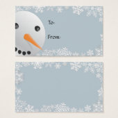 Snowman Gift Labels Visitekaartjes (Voorkant /achterkant)