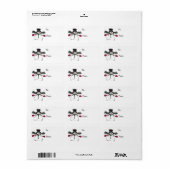 Snowman Gift Labels voor kerstcadeautjes (Full Sheet)