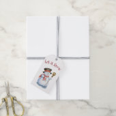Snowman Gift-Labels voor kerstmis Cadeaulabel (Met Touw)