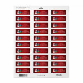 Snowman & Gifts Return Address Labels (Full Sheet)