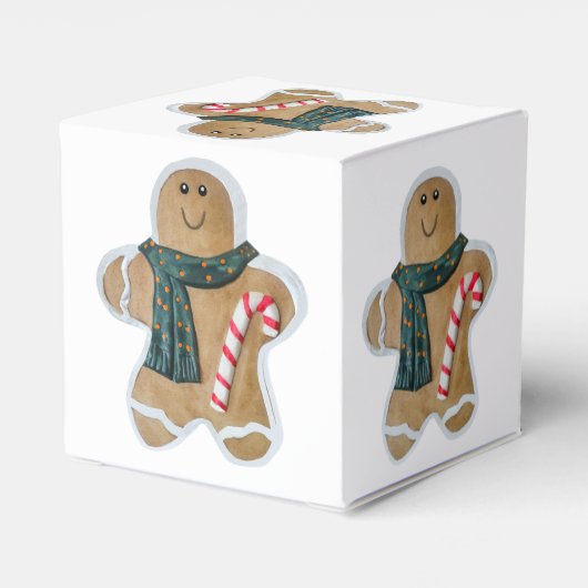 Snowman gingerbrood bedankdoosjes (Achterkant)