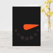 Snowman Girl Face For Girls Christmas Winter  Kaart (Gele Bloem)