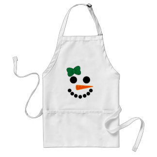 Snowman Girl Standaard Schort