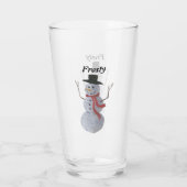 Snowman Glass Glas (Achterkant)