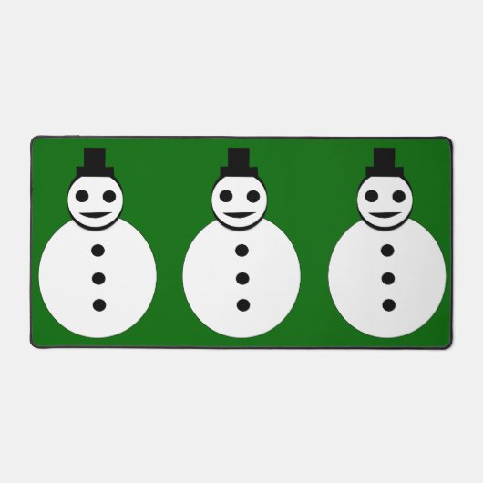 Snowman glimlachen bureaumat (Voorkant)
