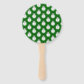 Snowman glimlachen handwaaier (Achterkant)