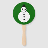 Snowman glimlachen handwaaier (Voorkant)