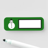 Snowman glimlachen naamplaatje (In situ)