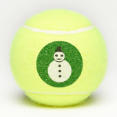 Snowman glimlachen tennisballen (Achterkant)