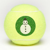 Snowman glimlachen tennisballen (Voorkant)
