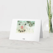 Snowman gloed: "Ik ben gewoon een eenvoudige sneeu Kaart (Achterkant)